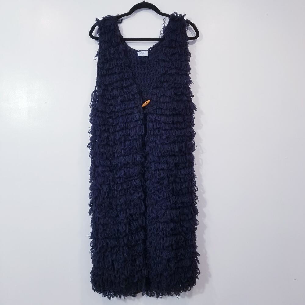 Fillyboo Shaggy Faux Fur Cardigan Sweater